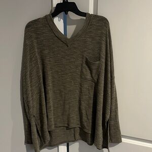 Cherish Olive Long Sleeve Top